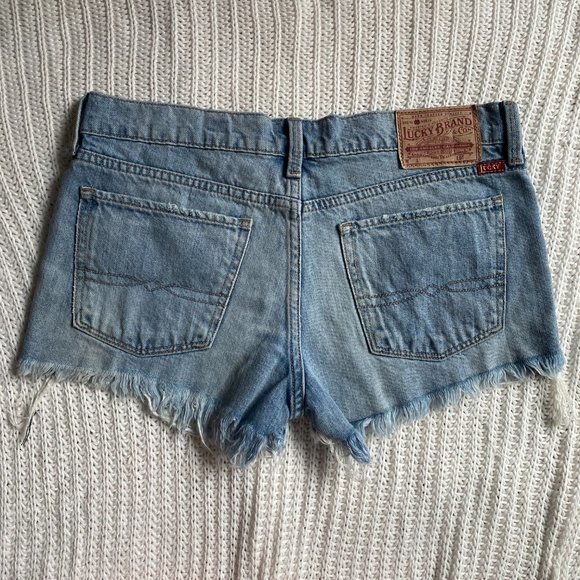 NWT Lucky Brand Cut Off Denim Short In Reyes - Picture 8 of 10